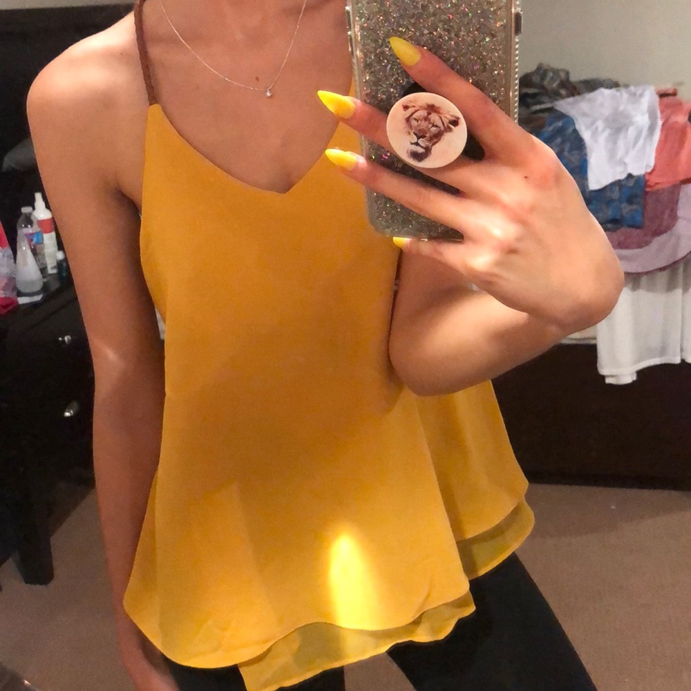 Yellow tank top